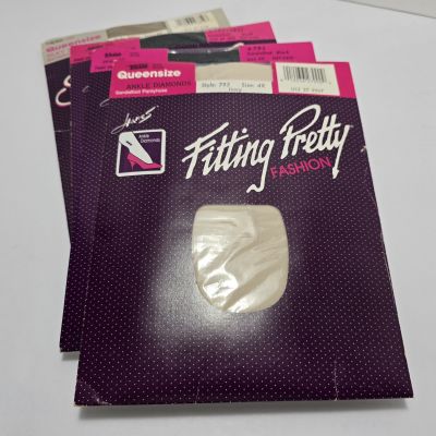 Hanes Fitting Pretty Pantyhose  Lot Of 4 various colors 4X 3X